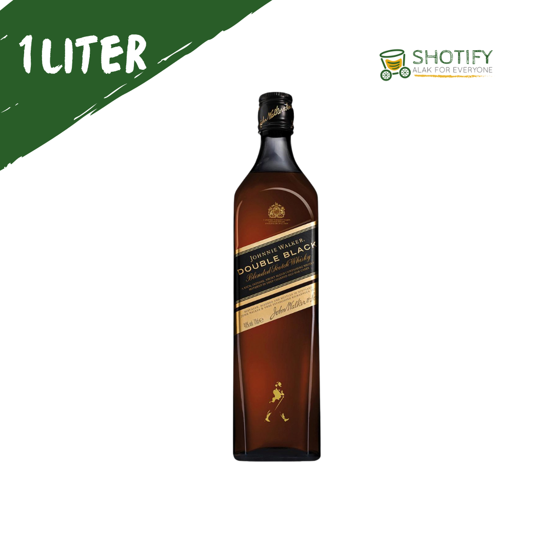 Johnnie Walker Double Black 1L w/ FREE Highball Glass and ...