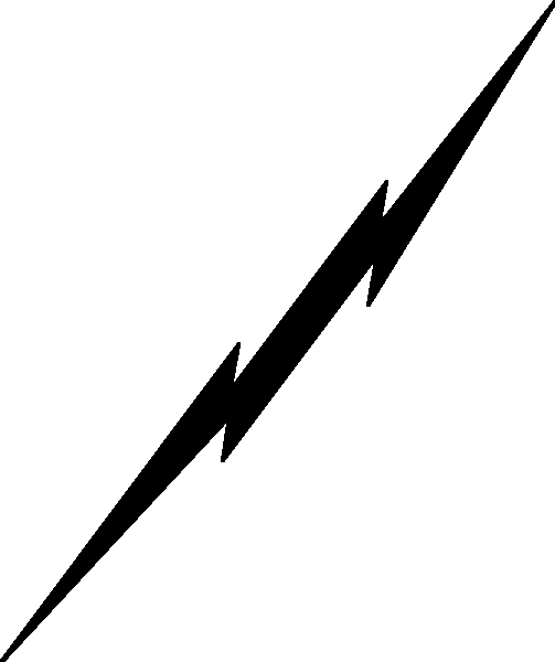 Lighting Bolt Black And White