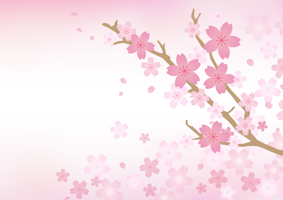 フリーイラスト 桜の花とピンク色の背景でアハ体験 Gahag 著作権フリー写真 イラスト素材集