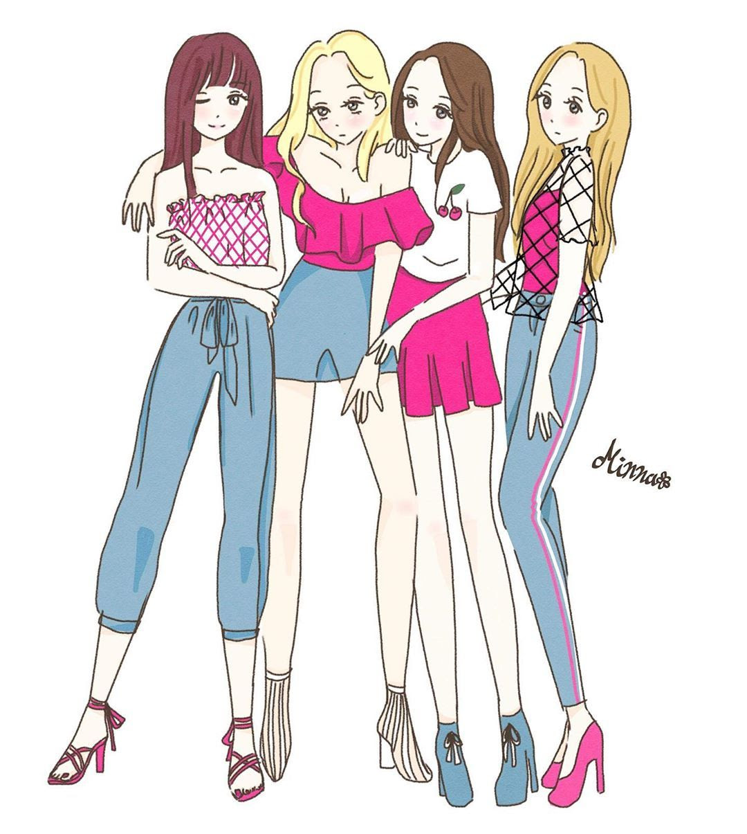 おしゃれ オルチャン 画像 イラスト 最高の新しい壁紙aahd