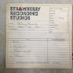 A Certain Ratio master tape