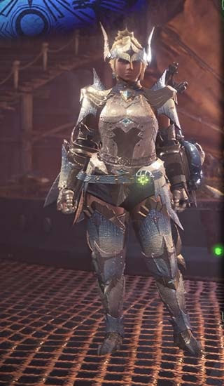 Mhw ギエナb装備はヴァルキリー風な見た目でかわいいよ 上位ギエナab防具 見た目重視 可愛い装備のブログ
