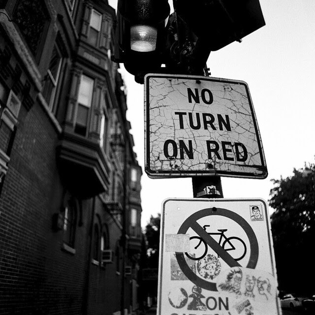 the signs say "no"