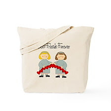 BFF Hearts-Best Friends Tote Bag for