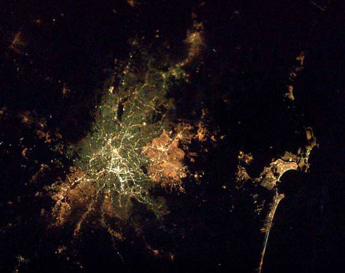 Cities From Space  Night View