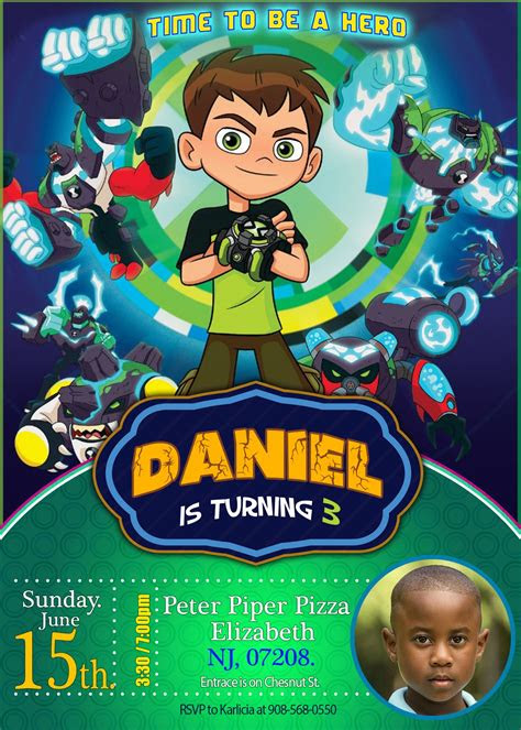 The message inside of a birthday card shou. ben 10 birthday invitation ben 10 birthday ben 10 birthday party