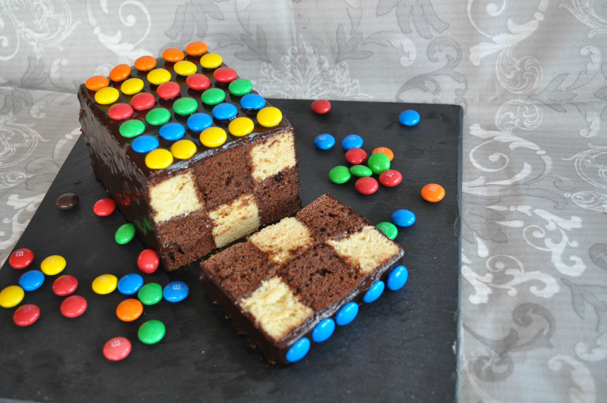 Gateau Damier Facile Sans Moule Special Blog Cuisine Avec Du Chocolat Ou Thermomix Mais Pas Que