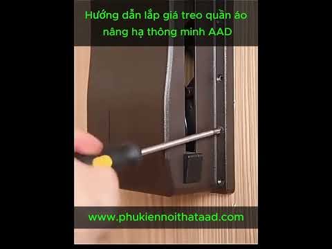 Hướng dẫn lắp giá treo quần áo nâng hạ thông minh AAD
