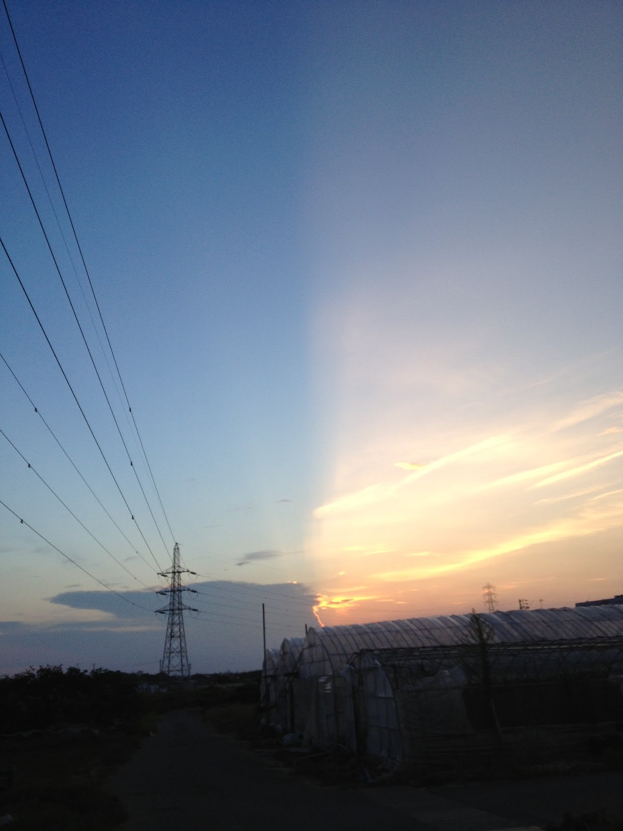 不思議な空 今日の雲は何に見えるかな