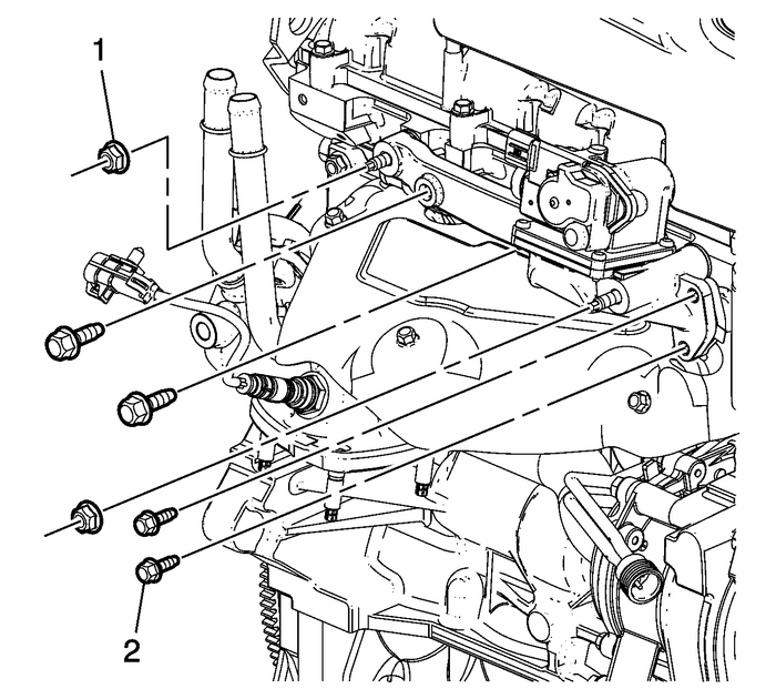 Chevrolet Equinox Service Manual Exhaust Manifold Removal Laf Lea Or Luk Exhaust Exhaust Manifold Engine