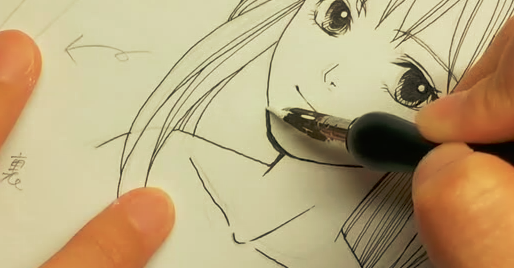 マンガ ホワイト つけペン 漫画ペン で加筆修正の方法 マンガ イラスト教室 絵美や