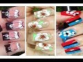 Nail Art Video Compilation | Nail Fashion Paint Idea | White Flowers Nail Art Styles