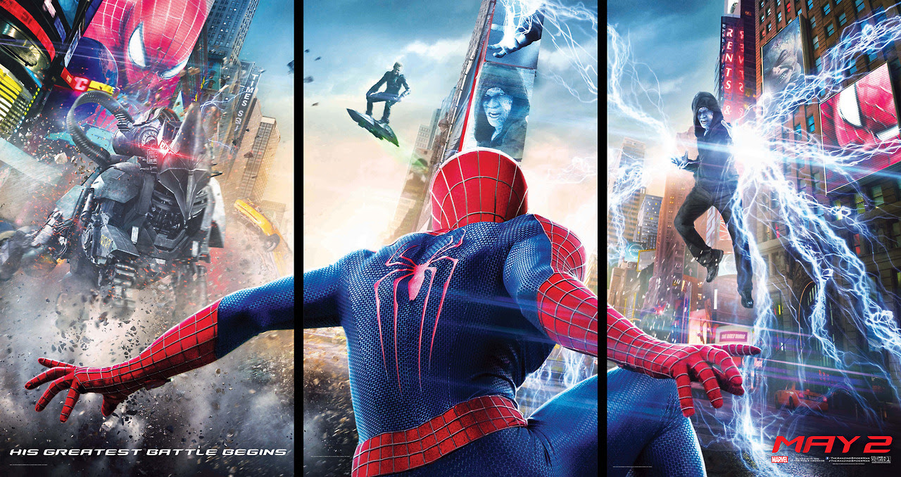 映画 アメイジング スパイダーマン2の公式tumblrがポスター写真を公開 ザ アメコミって感じでカッコイイ ウサギガジェット