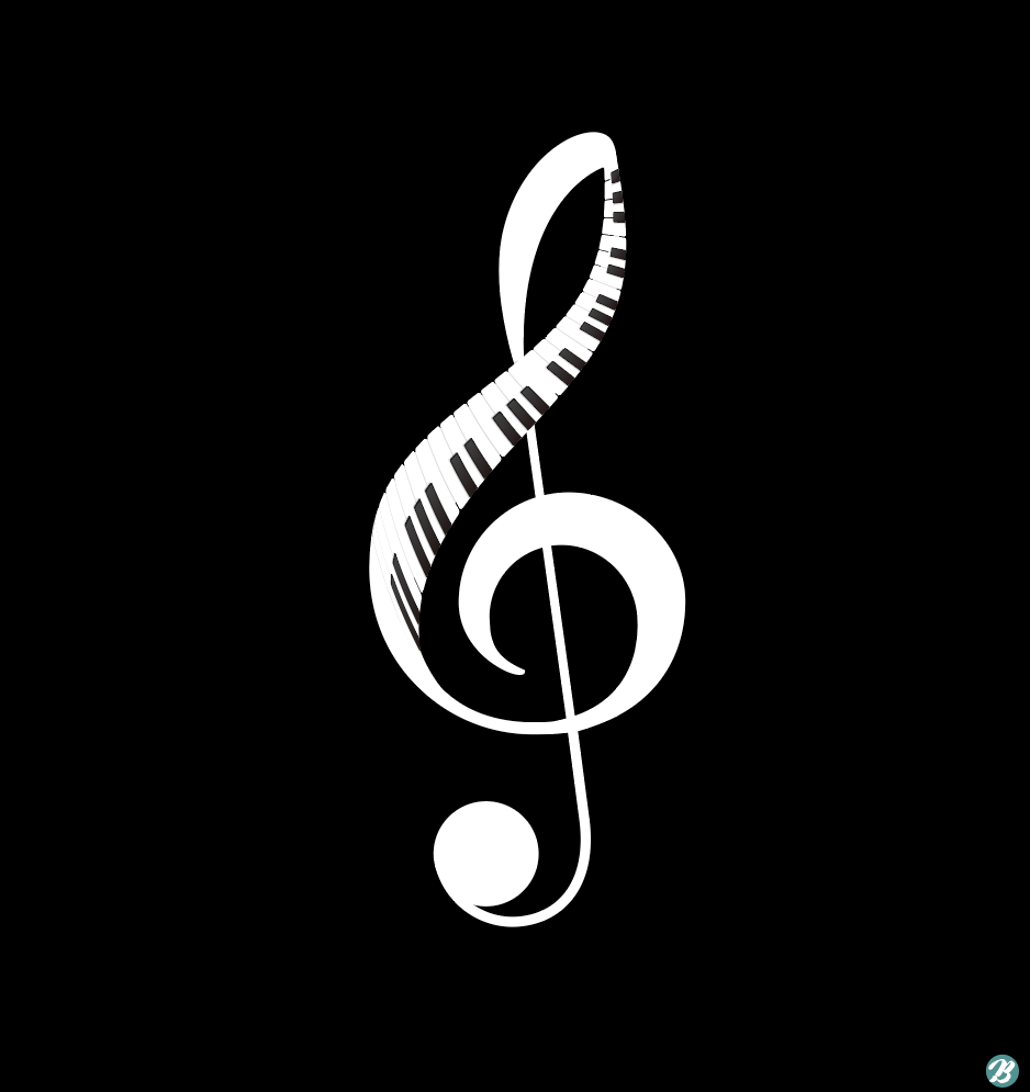 高いト音記号鍵盤イラストai無料ダウンロード Free Treble Clef Keyboard Vector Urbanbrush