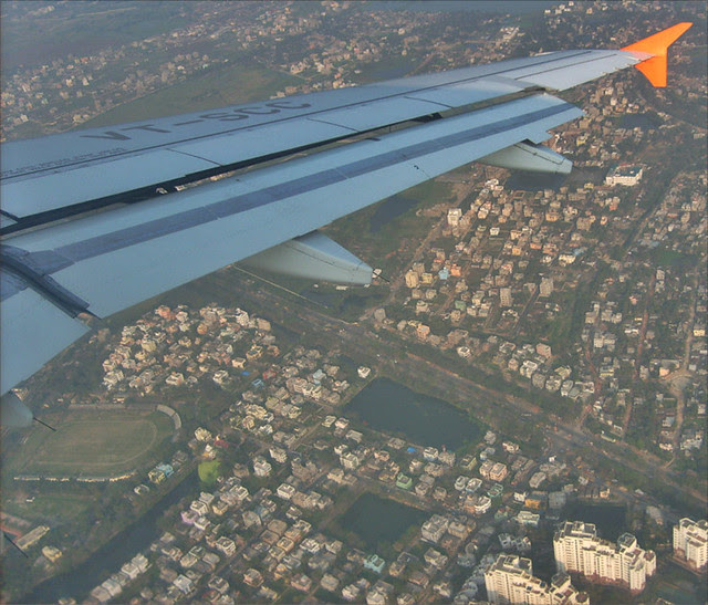 in plane view