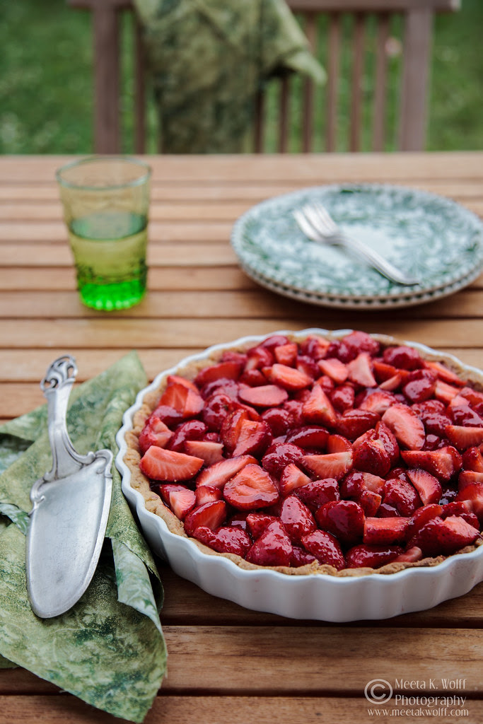 French Strawberry Creme Patiserie Tart (0010) by Meeta K. Wolff