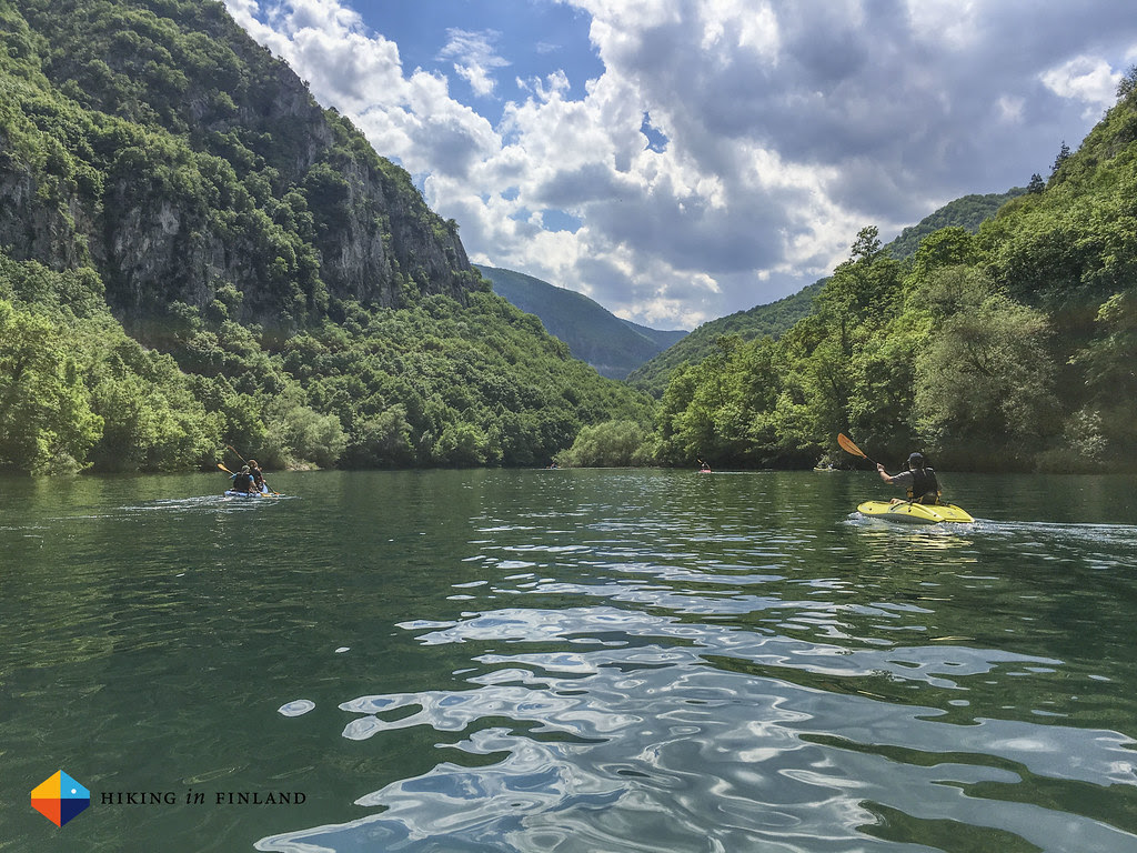 Paddling at Matka Canyon 01