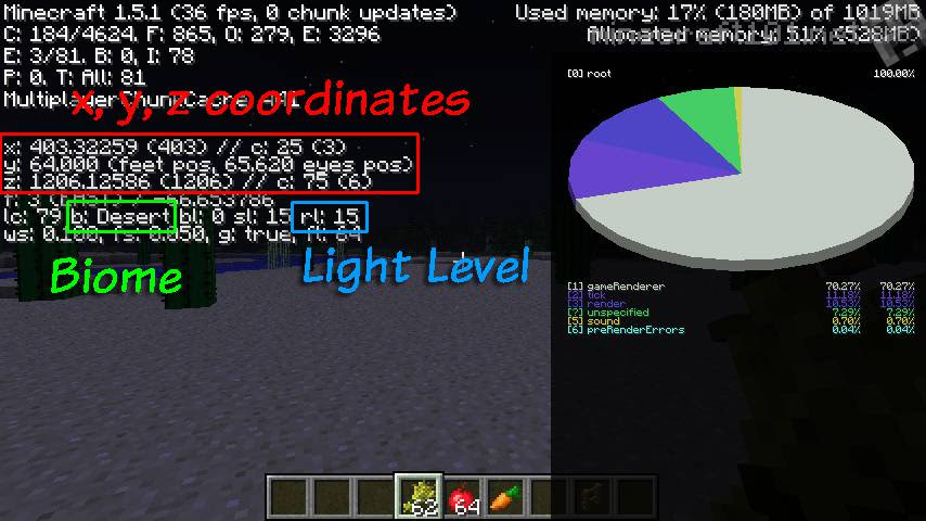 Debug Screen Minecraft 101