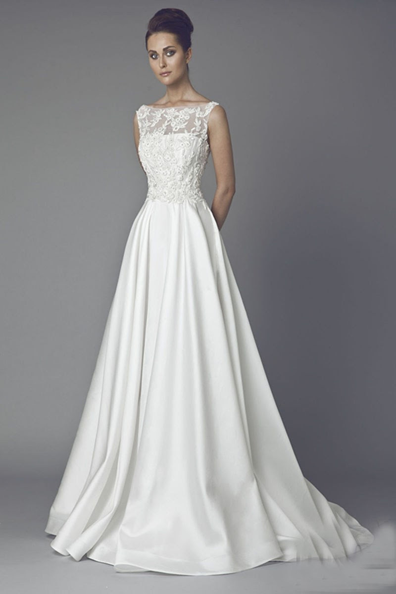 نتيجة بحث الصور عن ‪straight wedding dresses‬‏