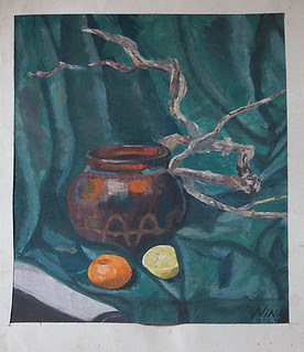 Paintings and drawings from high school