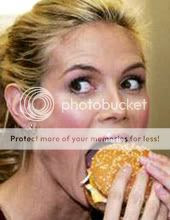 Heidi Klum chewin the fat