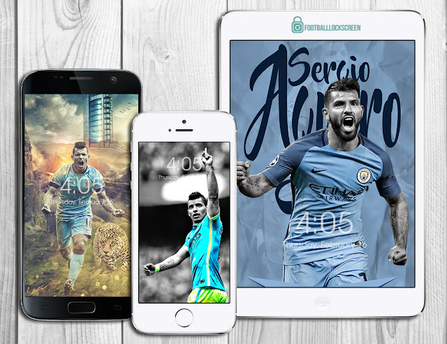 Sergio Aguero Lockscreen and Wallpaper