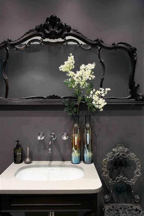 Modern bathroom vanities can add a sleek, efficient and minimalist design element to your bath space. 22 Dramatic Gothic Bathroom Designs Ideas | DigsDigs