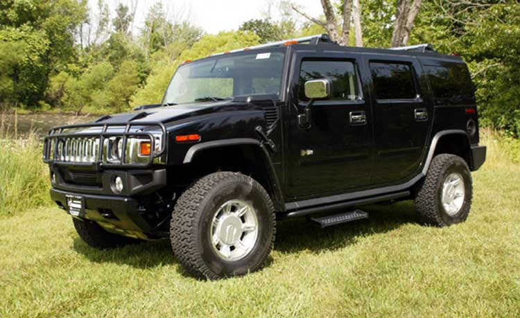 hummer h2, black