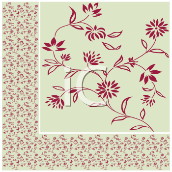 Clip Art Leaf Border. Flower Clipart