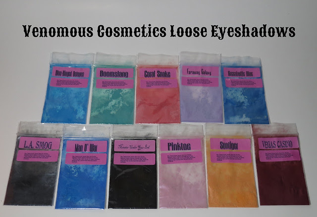 Venomous Cosmetics Loose Eyeshadows