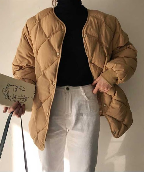 エコダウンダイヤキルティングブルゾン ダウンジャケット コート Itowa Tokyo イトワトーキョー のファッション