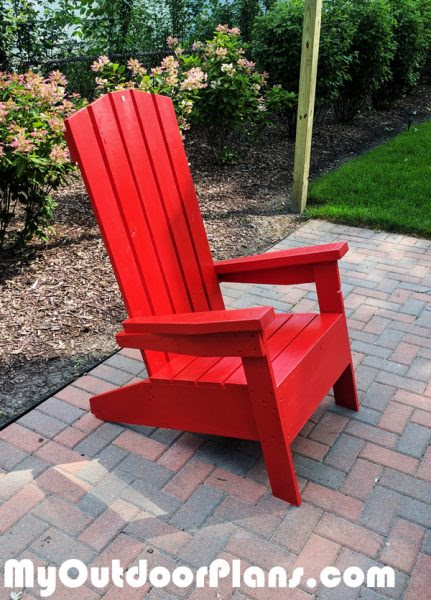 DIY Modern Adirondack Chair MyOutdoorPlans Free ...