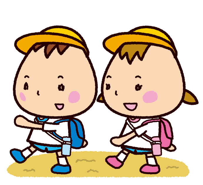 遠足のイラスト 体操服 3カット イラストくん