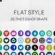 Flat Icon Photoshop Shape