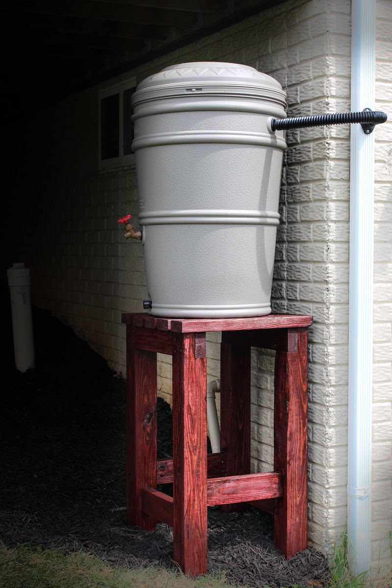 Ana White | Rain Barrel Stand and Installation - DIY Projects