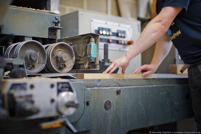 Production of elite English furniture