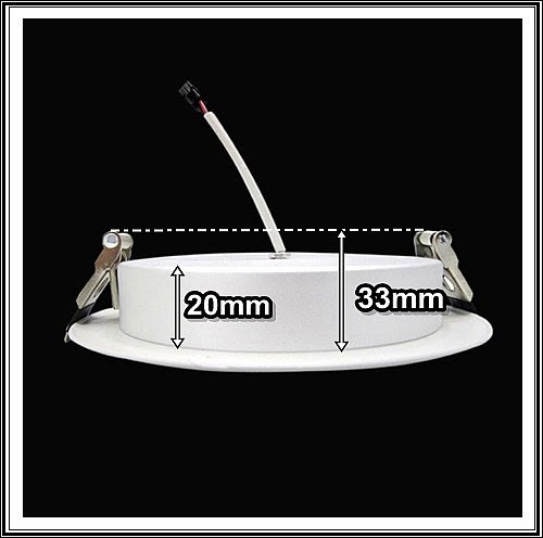 Led einbaustrahler geringe einbautiefe set