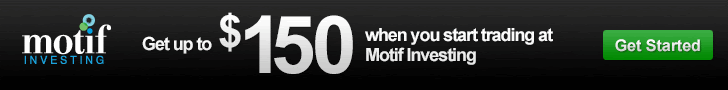 Get up to $150 when you start trading with Motif
