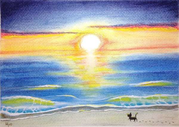 風景画 夕日 Hyo Art Meter