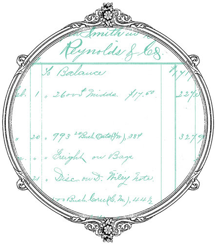 10 sample ANTIQUE LEDGER mel stampz