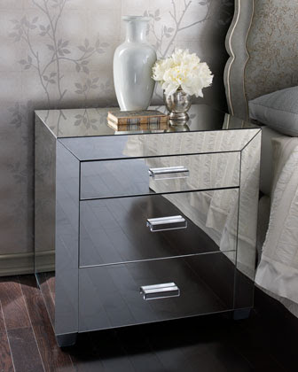 mirrored nightstands for sale