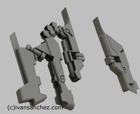 hazel gundam hrududu 3d mesh sandrum