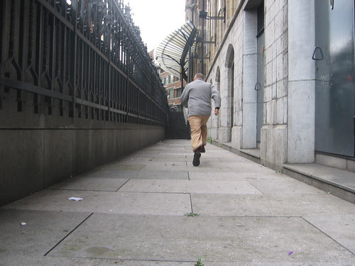 running from camera (2 seconds)