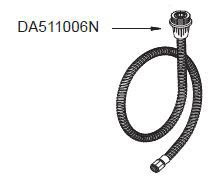 Danze DA511006N Chrome Danze Parts Side Spray Hose DA511006N