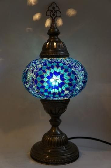 電気スタンドランプ Gt モザイク 蜂の巣 青 L スタンダード