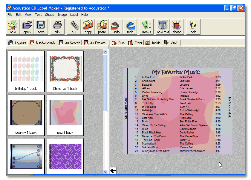 CD Label Maker Software, CD Label Creator Program, Make CD Label, Designer
