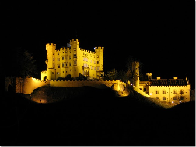 Schloss Hohenschwangau at night Schloss Hohenschwangau at night