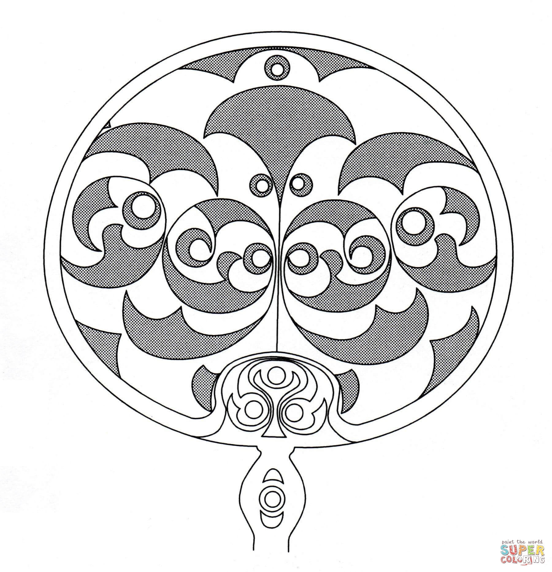 the Celtic Design 2 coloring pages to view printable