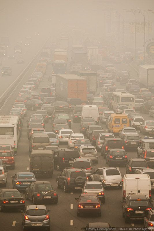 Moscow Chokes in Intense Smog (28 pics)