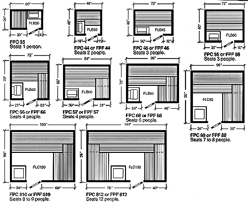 Outdoor Sauna Floor Plans